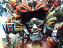 64 Tribesman with a full head dress of Birds of Paradise feathers 800