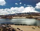 18 Two volcanoes in the Sajama National Park in Bolivia. 800