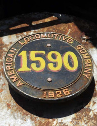 american locomotive id plate 800