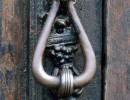 27 old brass knocker on a door in chetumal  mexico 800