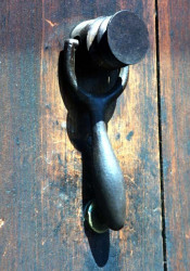 56 iron door knocker photographed in bolivia 800