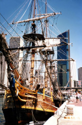 75 tall ship anchored in sydney  australia