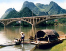 3 bridge crossing the xi river outside guilin in china 800