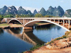 33 bridge over the xi river south of yanghshou  china 800