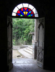 37 entrance to the chapel at san lucas penal colony in costa rica 800