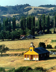 16 wooden church in the mountains of southern chile 800