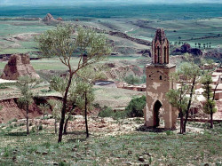 131 temple over looking a small town